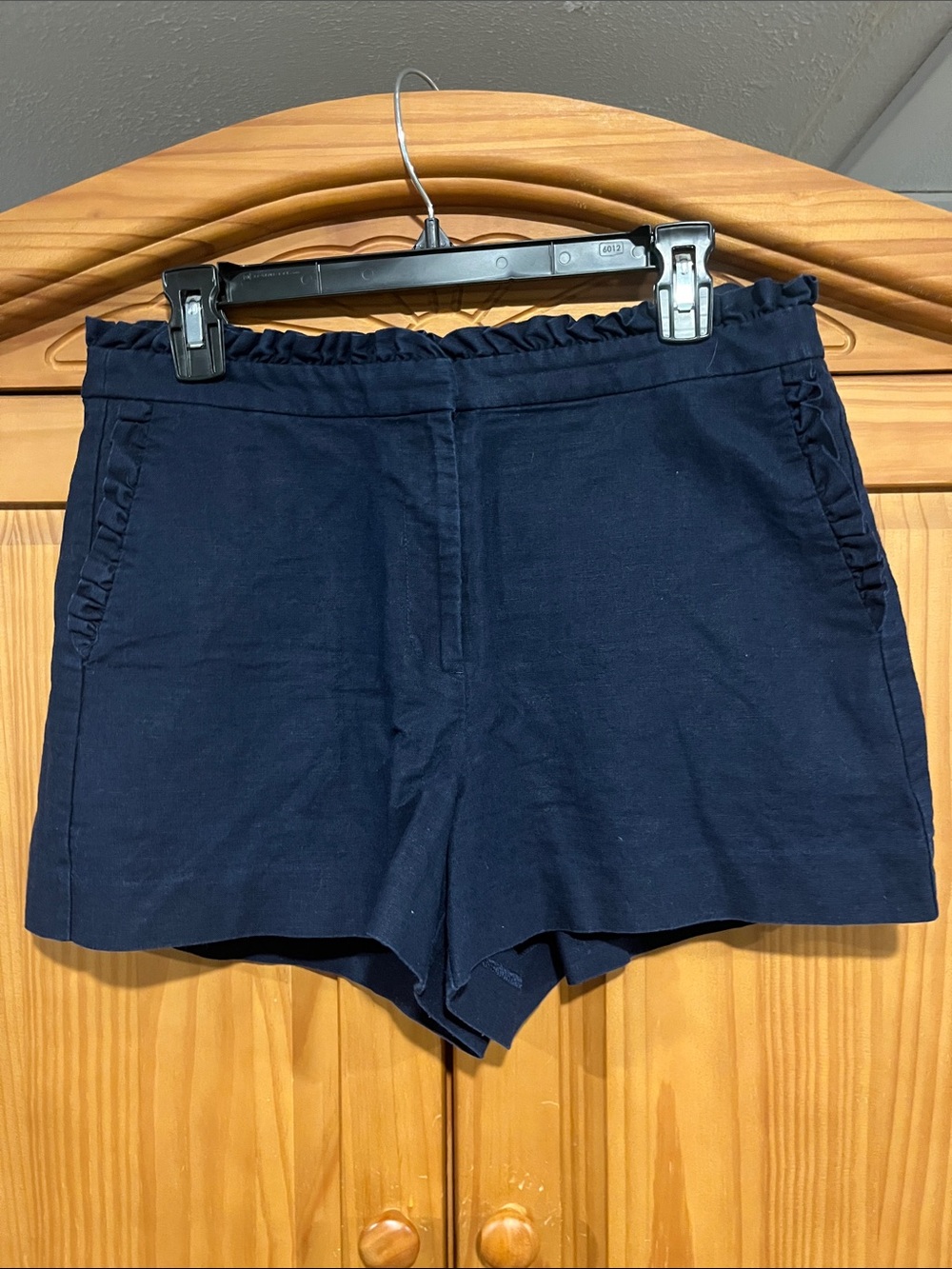 J. Crew Women's Navy  High Waist Shorts